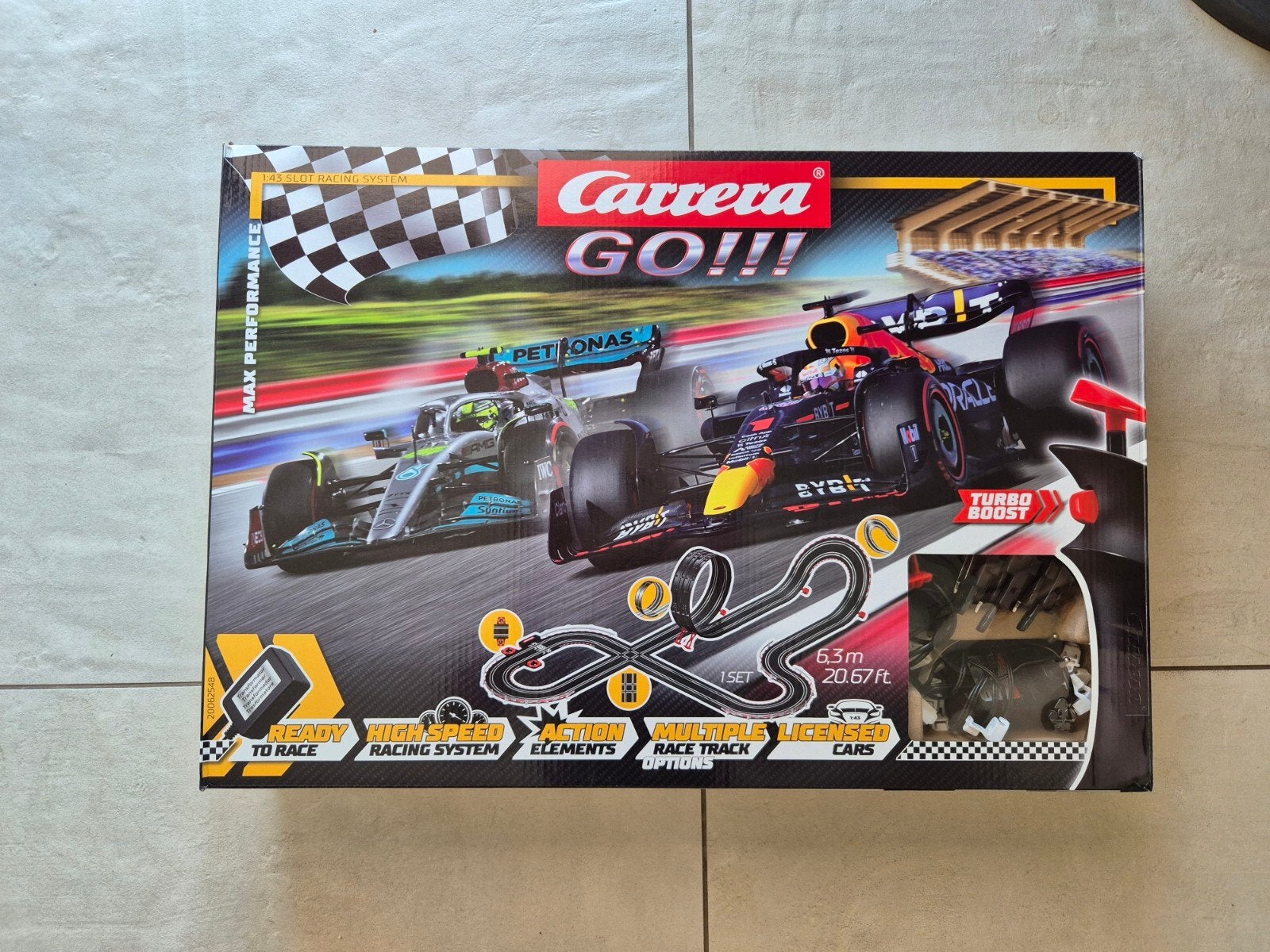 Carrera GO!!! Racebaan Max Performance F1, Ophalen, Racebaan, Carrera, Zo goed als nieuw