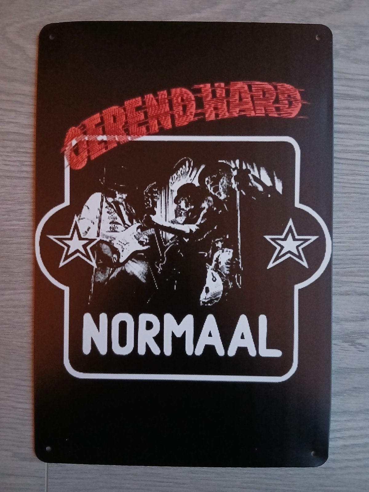 Normaal Oerend Hard 20x30 cm Metalen Reclamebord, Verzenden, Nieuw, Poster, Artwork of Schilderij