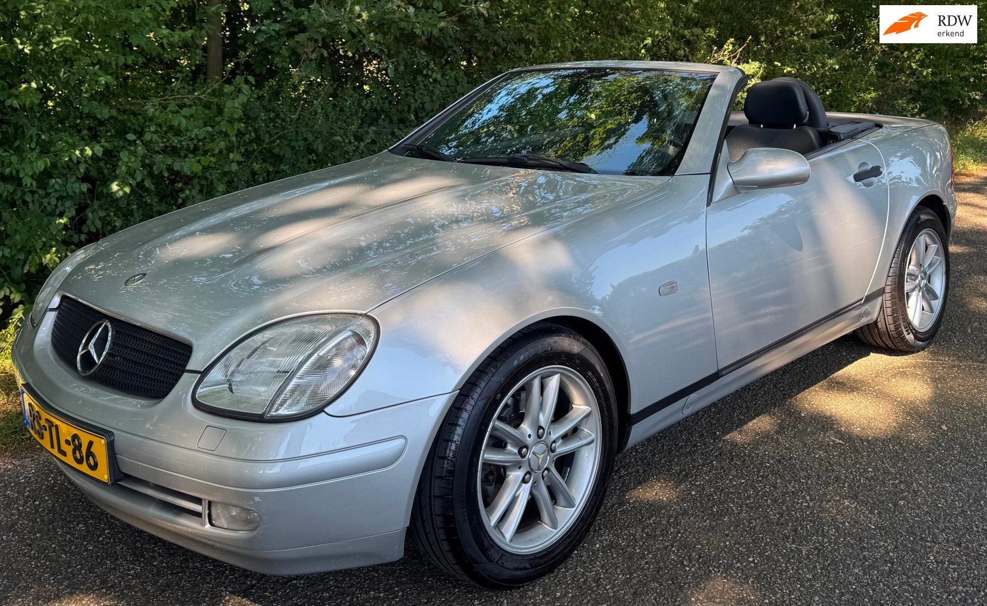 Mercedes-Benz SLK-klasse 200 1997 AUTOMAAT LEDER NAP ERG MOO, 1998 cc, Zwart, 4 cilinders, Cabriolet