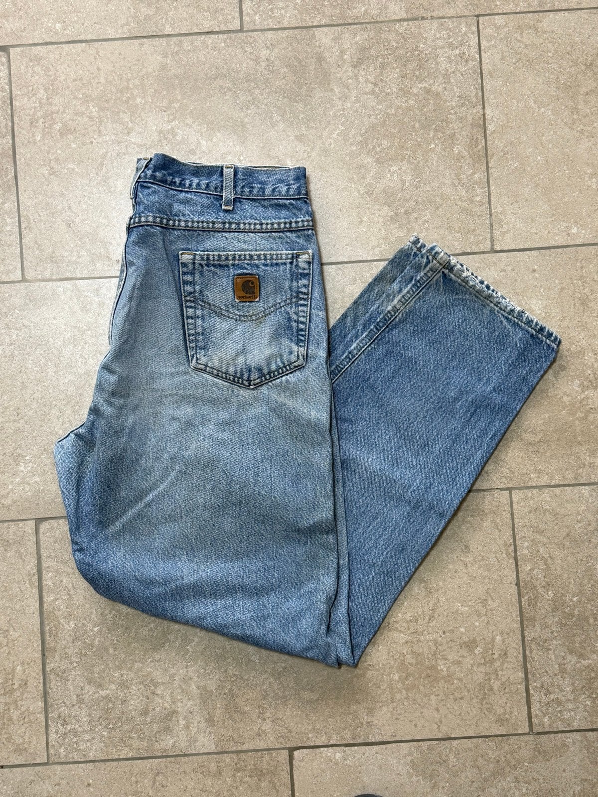 Carhartt Jeans W33/L32 Vintage Lichtblauw Denim, Ophalen of Verzenden, Gedragen, Blauw, W33 - W34 (confectie 48/50)