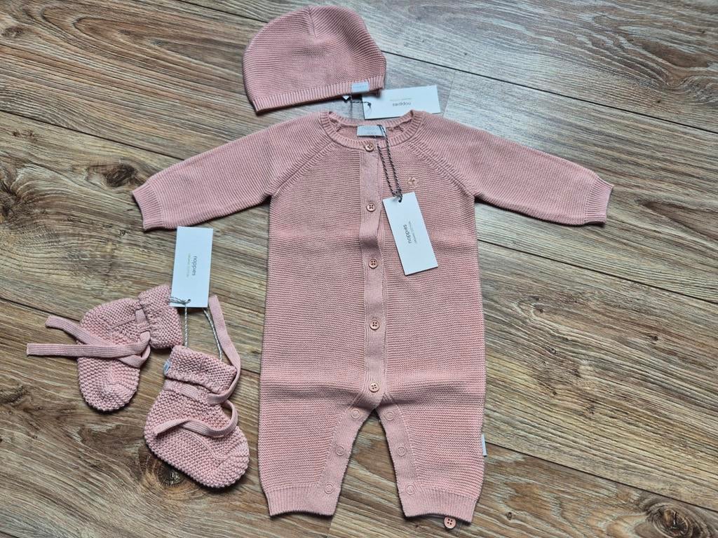Noppies compleet setje oudroze - maatje 50 - nieuw!!, Kinderen en Baby's, Babykleding | Maat 50, Meisje, Nieuw, Ophalen of Verzenden