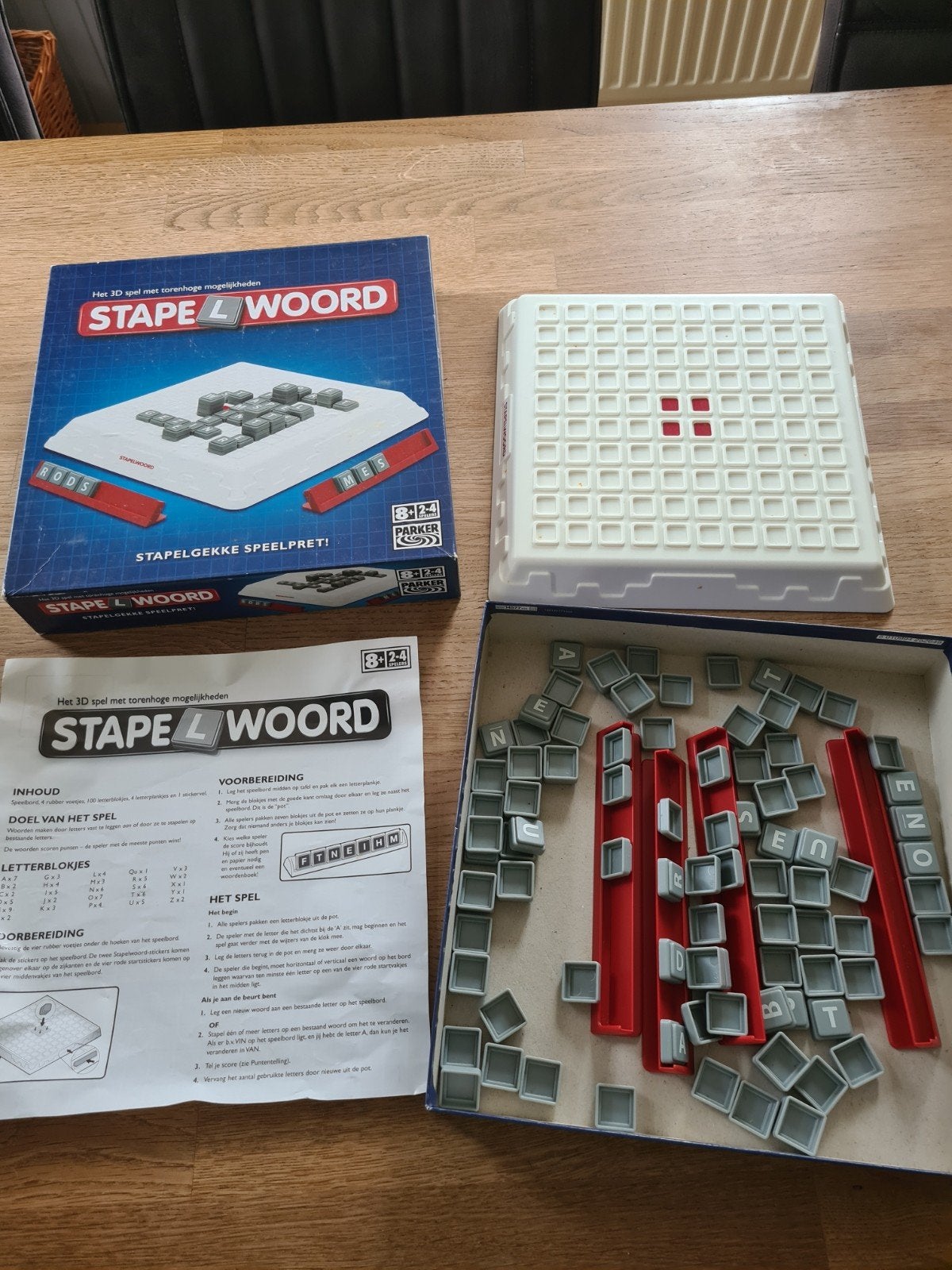 Stapelwoord: Het 3D spel met torenhoge mogelijkheden, Drie of vier spelers, Ophalen of Verzenden, Gebruikt, Parker