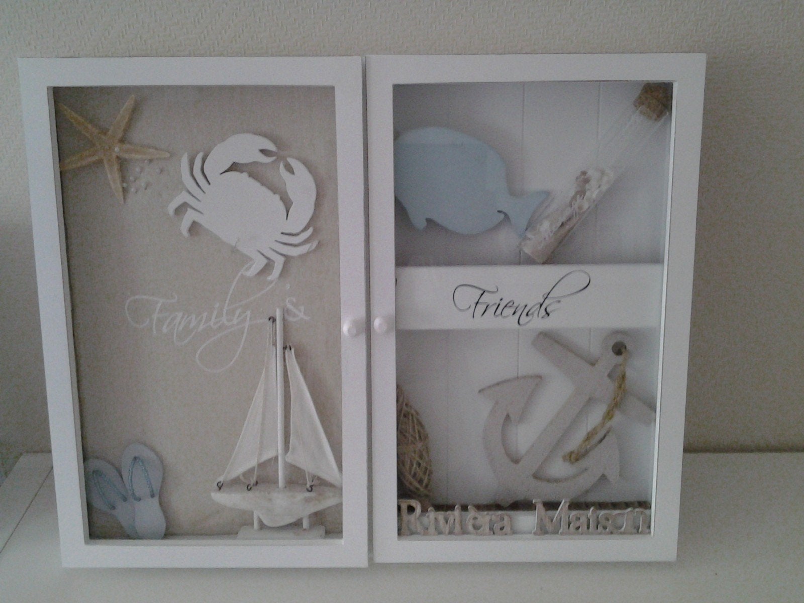 Riviera Maison Family & Friends Cabinet Fotolijst, Ophalen of Verzenden, Zo goed als nieuw, Fotolijst, Met glas