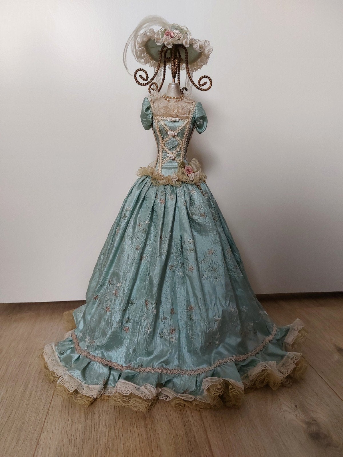 Vintage mannequin sieradenhouder, Hout, Brocante, Meerkleurig, Ophalen of Verzenden