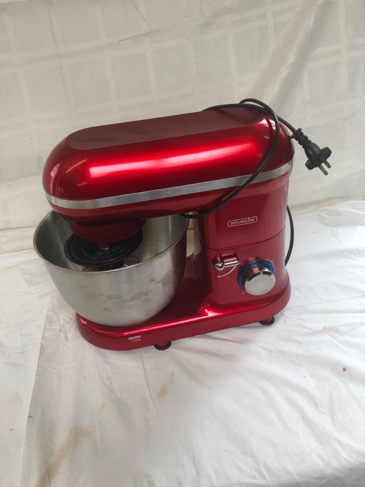 Bourgini Keukenmachine Rood - Krachtige Mixer voor Bakken, Witgoed en Apparatuur, Keukenmixers, 2 tot 3 liter, Ophalen of Verzenden