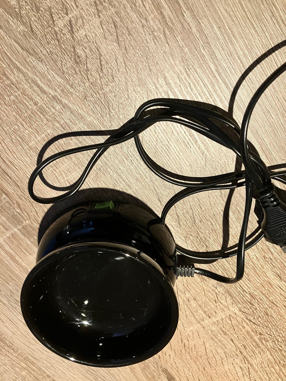Zwarte waxbrander met snoer, Verzenden, Gebruikt