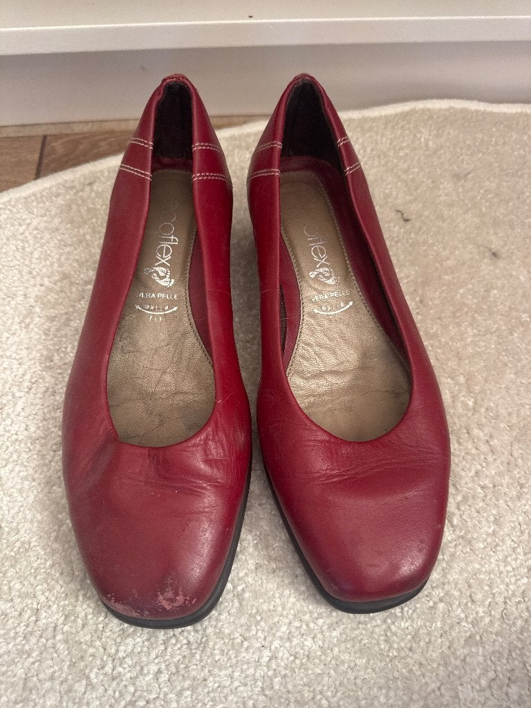 Emirates stewardess schoenen, Verzenden, Werkschoenen, Gedragen, Rood