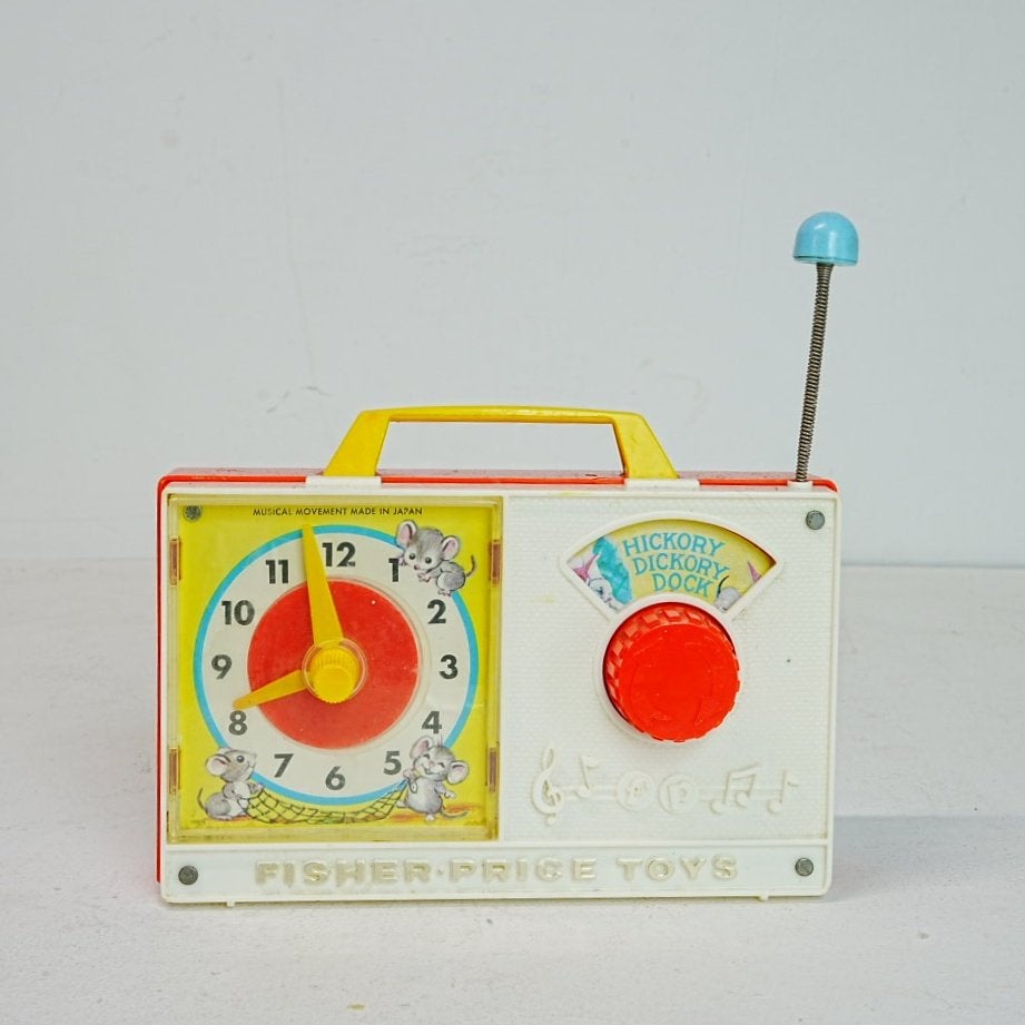 Vintage Fisher-Price Hickory Dickory Dock Muziekdoos, Kinderen en Baby's, Speelgoed | Fisher-Price, Ophalen of Verzenden, Zo goed als nieuw