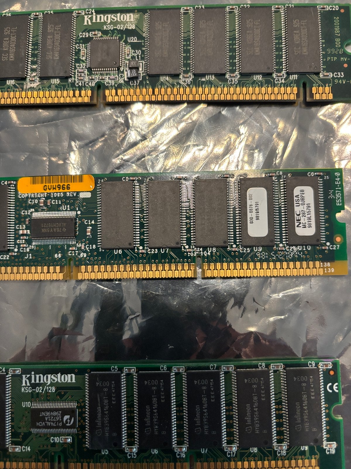 Kingston DDR RAM Geheugenmodules (4 stuks), Ophalen of Verzenden, DDR, Desktop, Gebruikt
