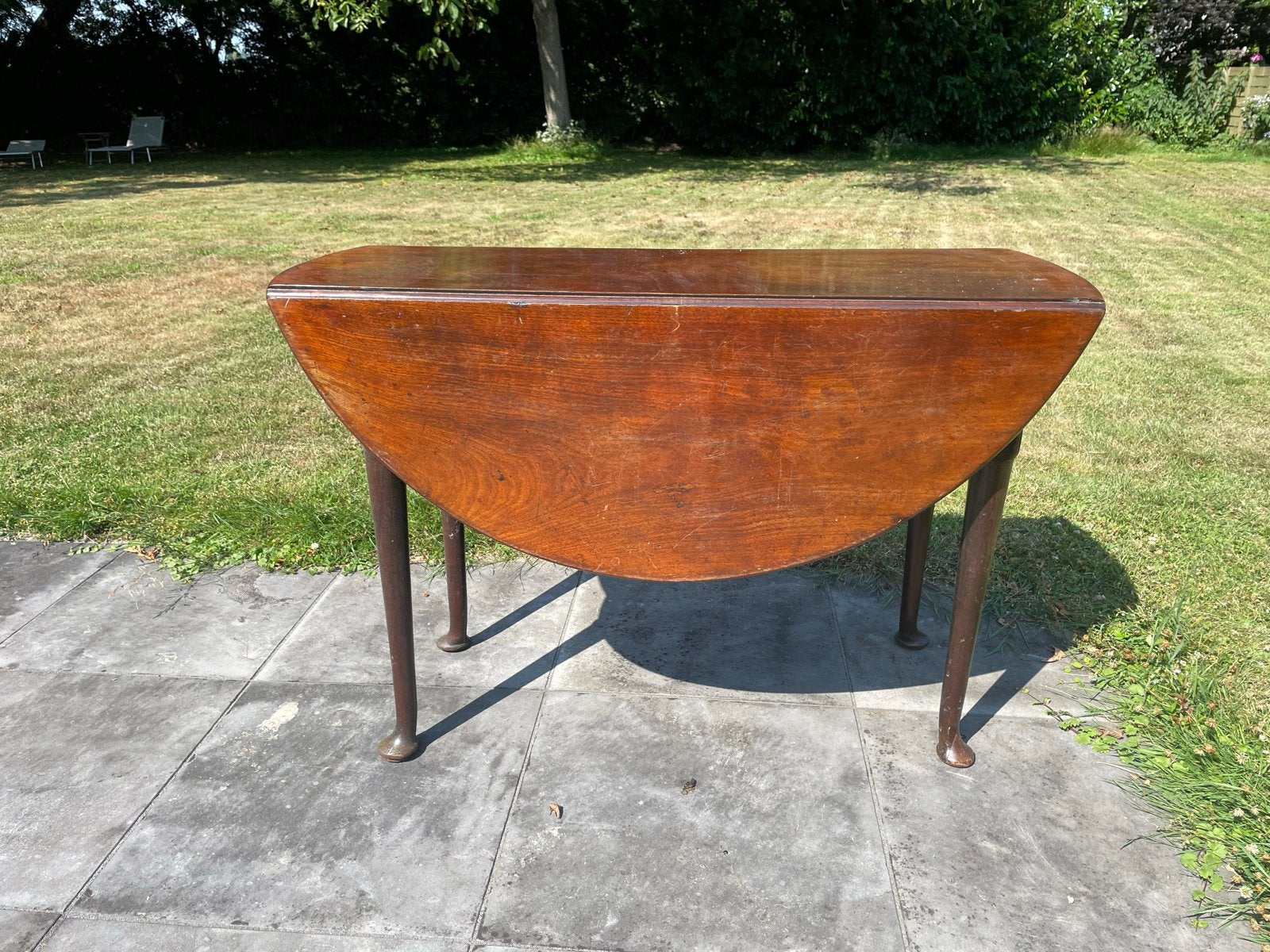 Antieke Gateleg Tafel - Mahonie Hout, Ophalen