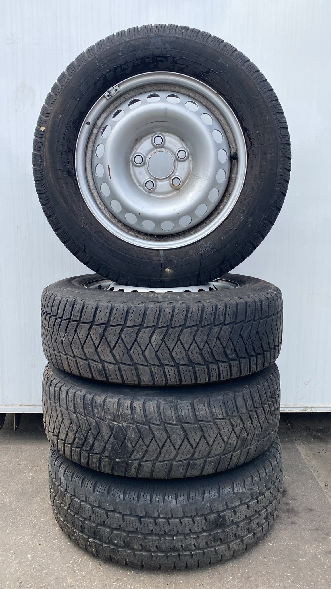 Vw Transporter T5 T6 T6.1 Allseason Banden Set 215-65-16 5x1, Auto-onderdelen, Banden en Velgen, Banden en Velgen, Gebruikt, Ophalen of Verzenden