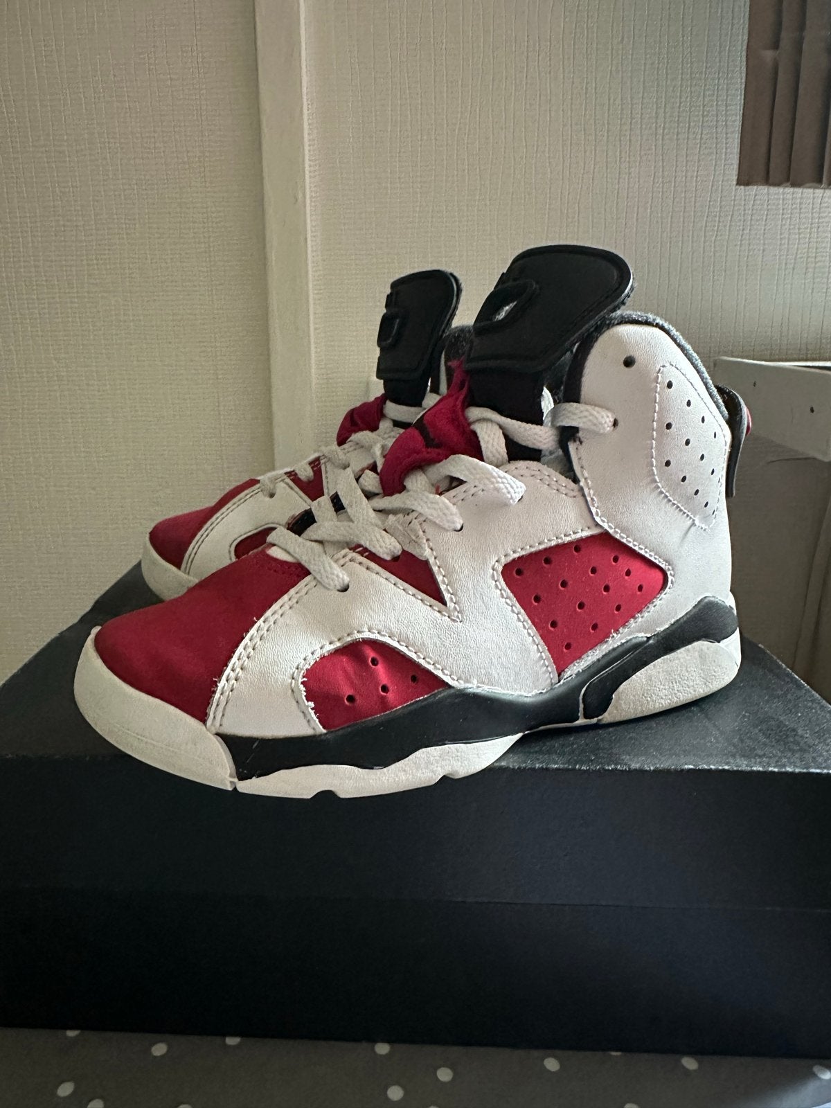 Jordan 6 Retro PS “Carmine” & “Black/InfraRed” Maat 31, Ophalen of Verzenden, Zo goed als nieuw, Nike air jordan