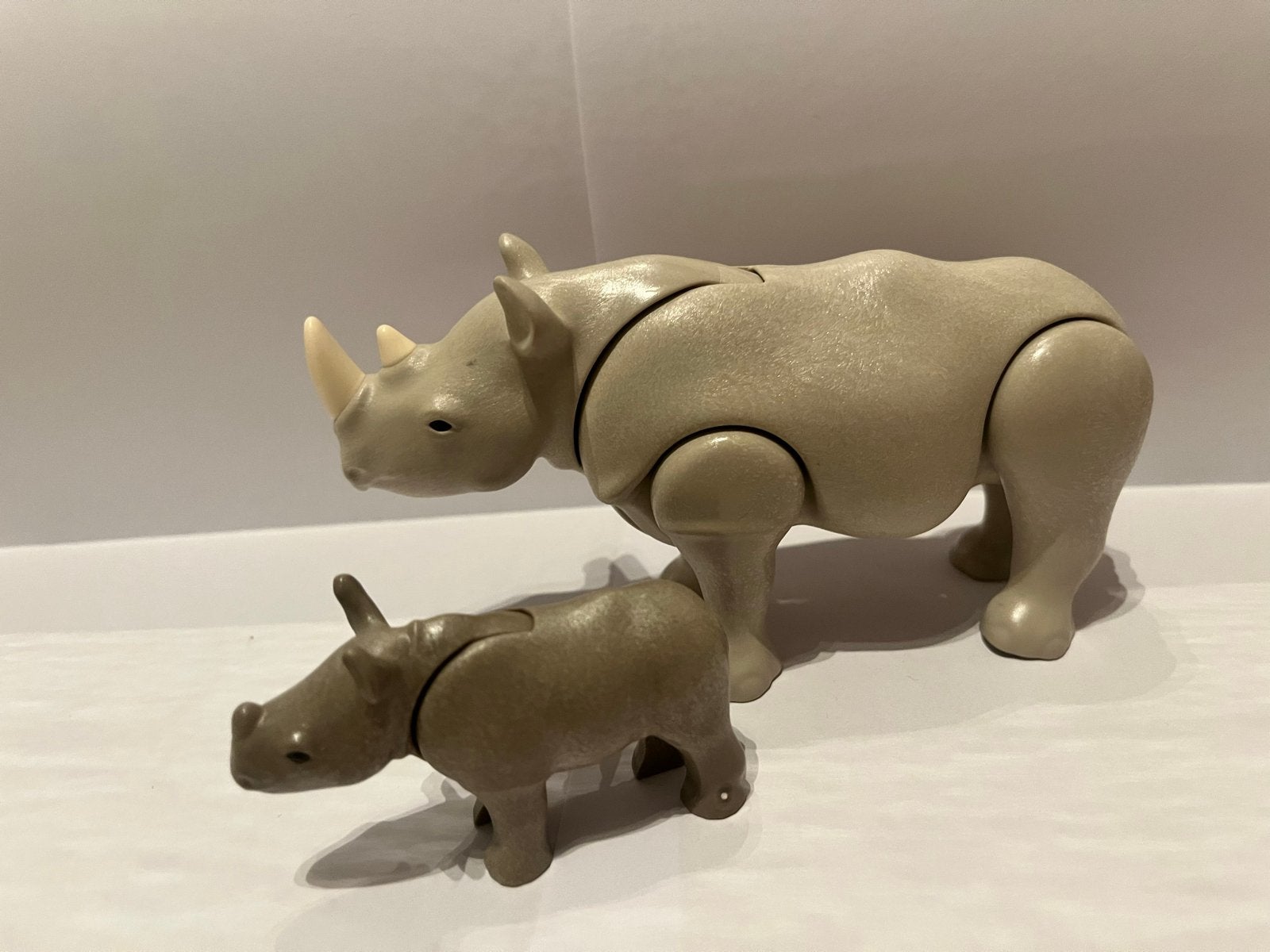 Playmobil Neushoorns, Wild life, Losse onderdelen, Ophalen of Verzenden, Zo goed als nieuw