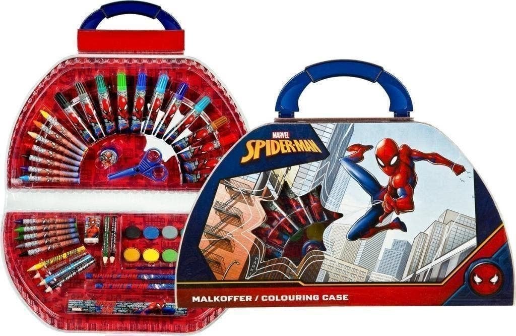 Spiderman Tekenkoffer - 51 Delig - Marvel Knutselkoffer, Kinderen en Baby's, Ophalen of Verzenden, Nieuw, Knutselen