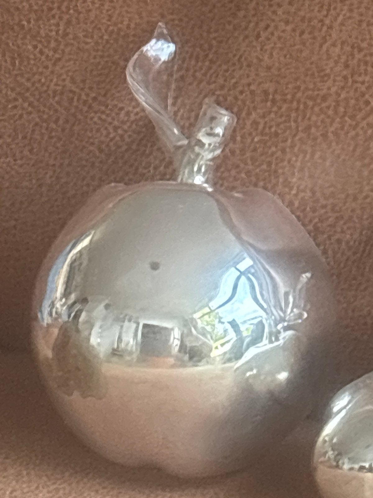 Zilverglas set: peer, appel en pompoen - 10 cm hoog, Ophalen of Verzenden