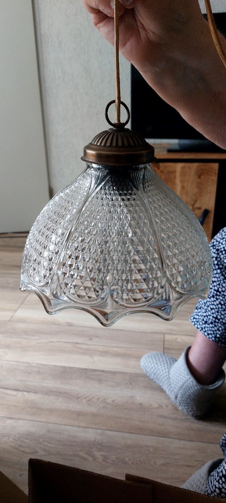 leuke hanglamp, Ophalen, Glas