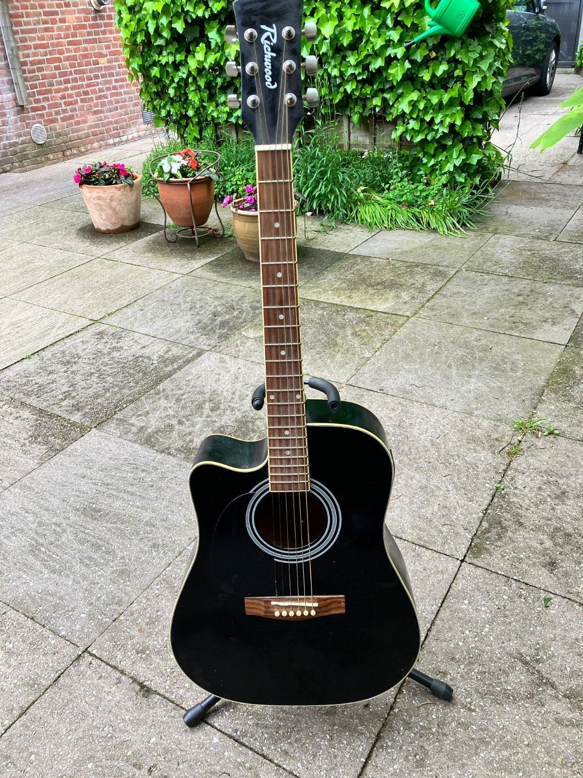 Richwood Artist Series Linkshandige Dreadnought gitaar, Ophalen of Verzenden, Gebruikt, Western- of Steelstringgitaar