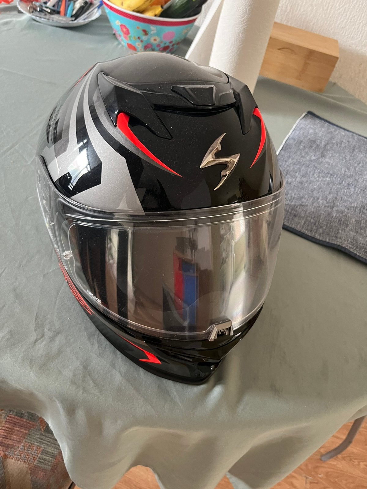 Scorpion Exo Air 520 Integraalhelm Motorhelm, Motoren, XL, Integraalhelm, Tweedehands, Ophalen