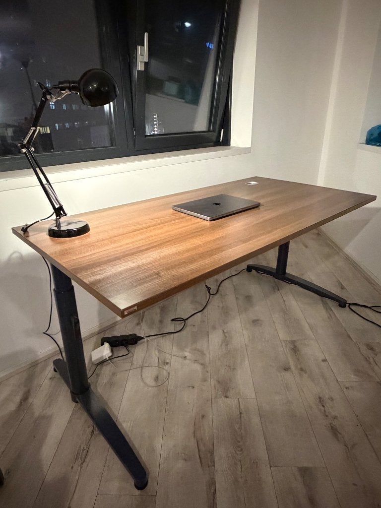 Verstelbaar bureau (Office desk) - 160x80 cm , Huis en Inrichting, Ophalen, 160 cm, Zo goed als nieuw, Computerbureau