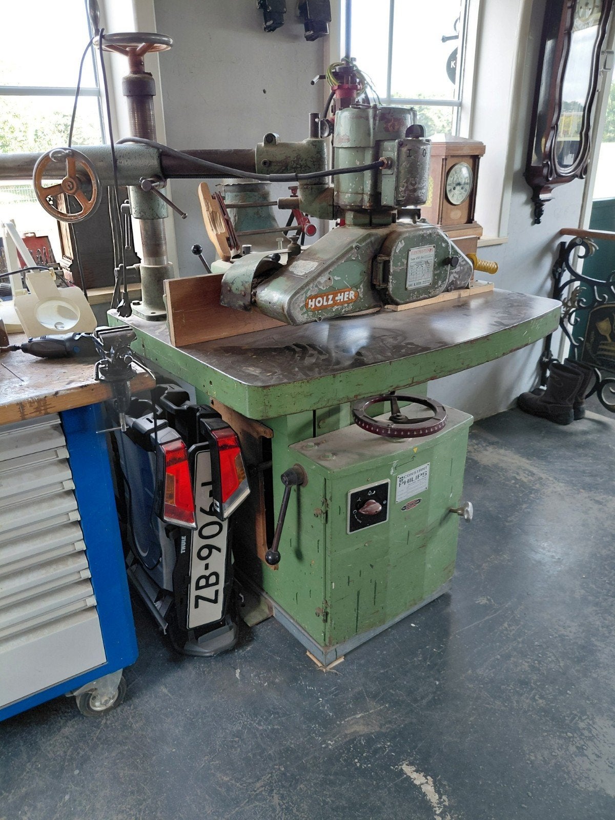kettingfrees en tafelfrees machine, Zakelijke goederen, Machines en Bouw | Houtbewerking, Ophalen of Verzenden