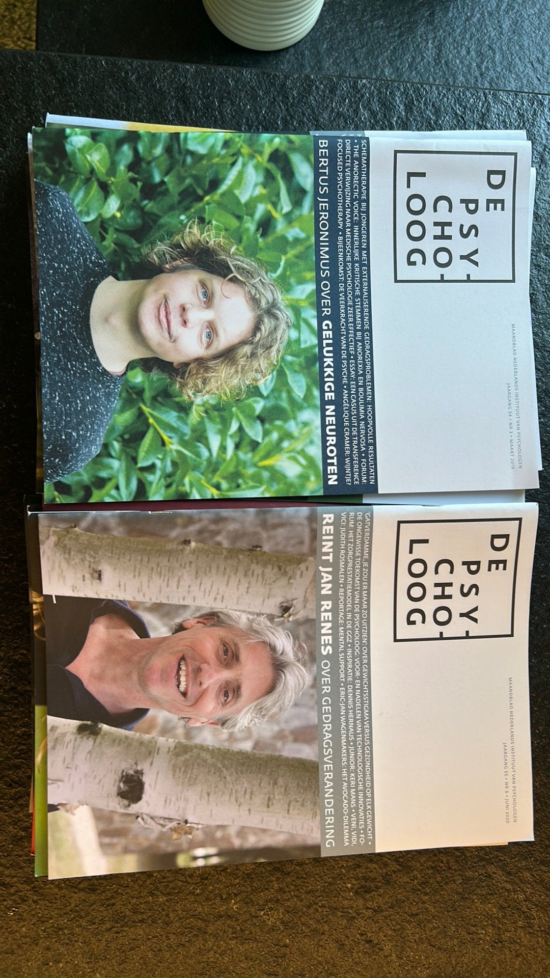 Grote stapel tijdschrift De Psycholoog / NIP, Ophalen, Gelezen