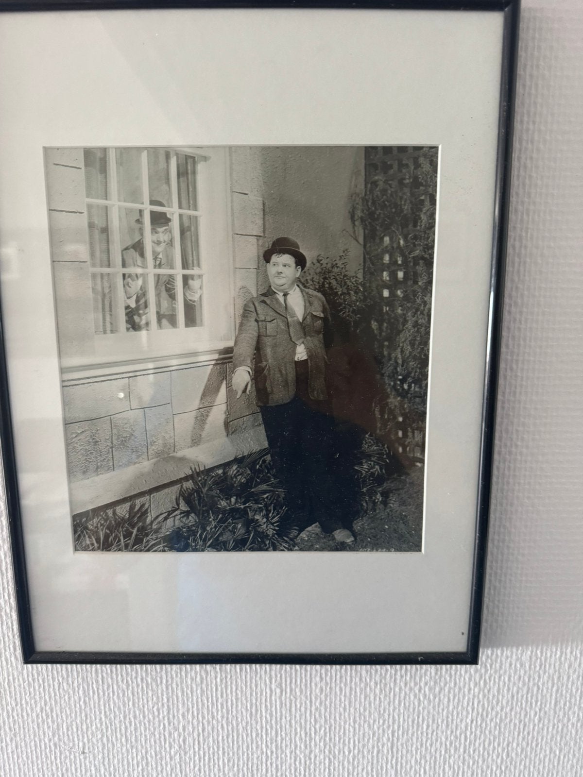 Foto lijstrn met laurel en hardy, Ophalen of Verzenden