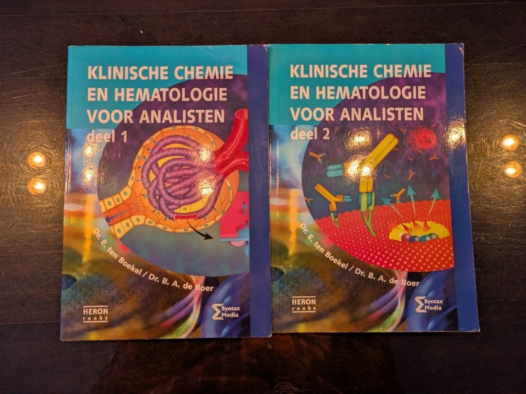 Klinische Chemie en Hematologie voor Analisten (deel 1 & 2), Boeken, Zo goed als nieuw, HBO, Ophalen of Verzenden, Beta