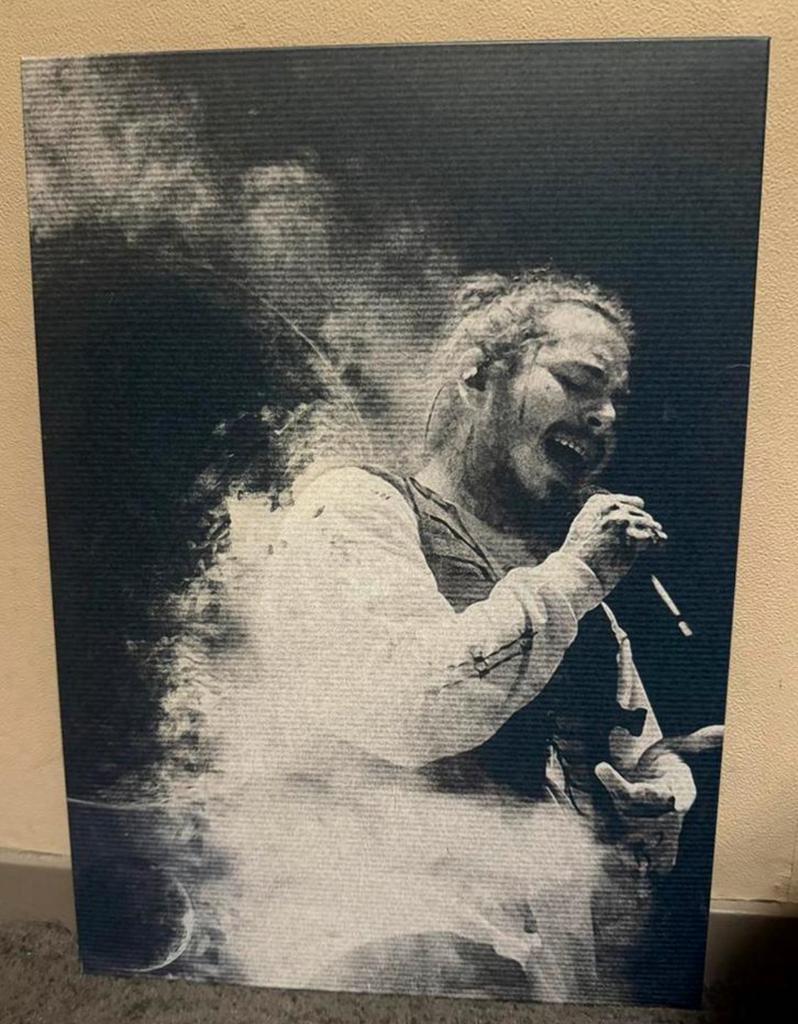 Displate Post Malone, Ophalen of Verzenden, Zo goed als nieuw, Poster, Artwork of Schilderij