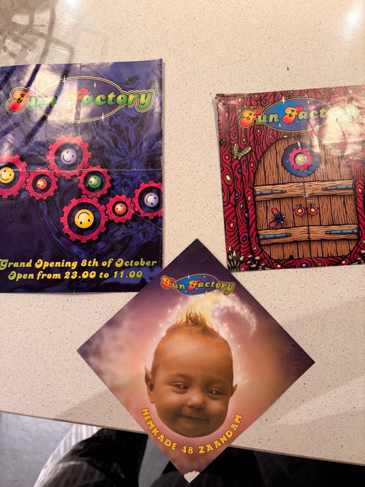 House parties flyers Fun Factory, Ophalen of Verzenden, Gebruikt, A4 of kleiner, Muziek