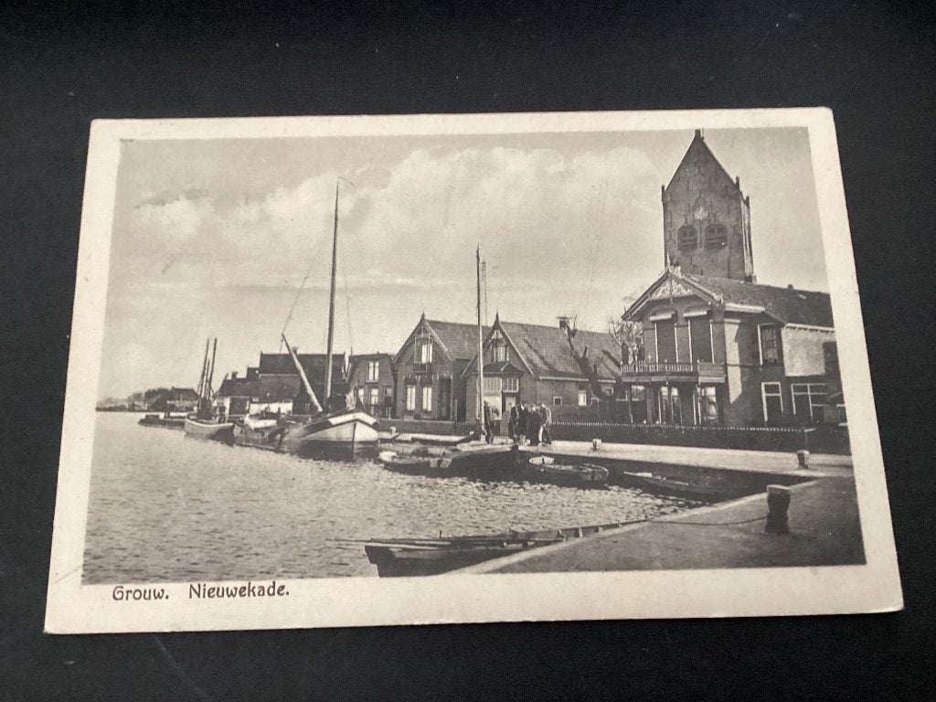 Grouw., Verzenden, 1920 tot 1940, Gelopen, Friesland