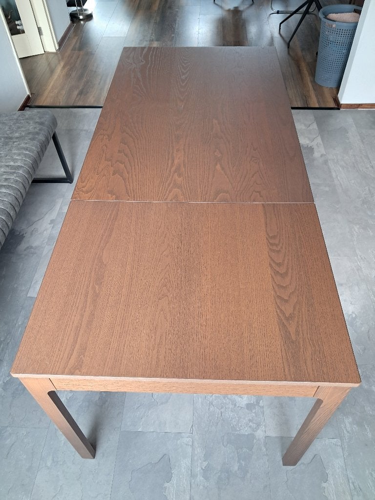 Ekedalen keukentafel, Huis en Inrichting, Keuken | Keukenelementen, Ophalen, Gebruikt, Bruin, 75 cm of meer