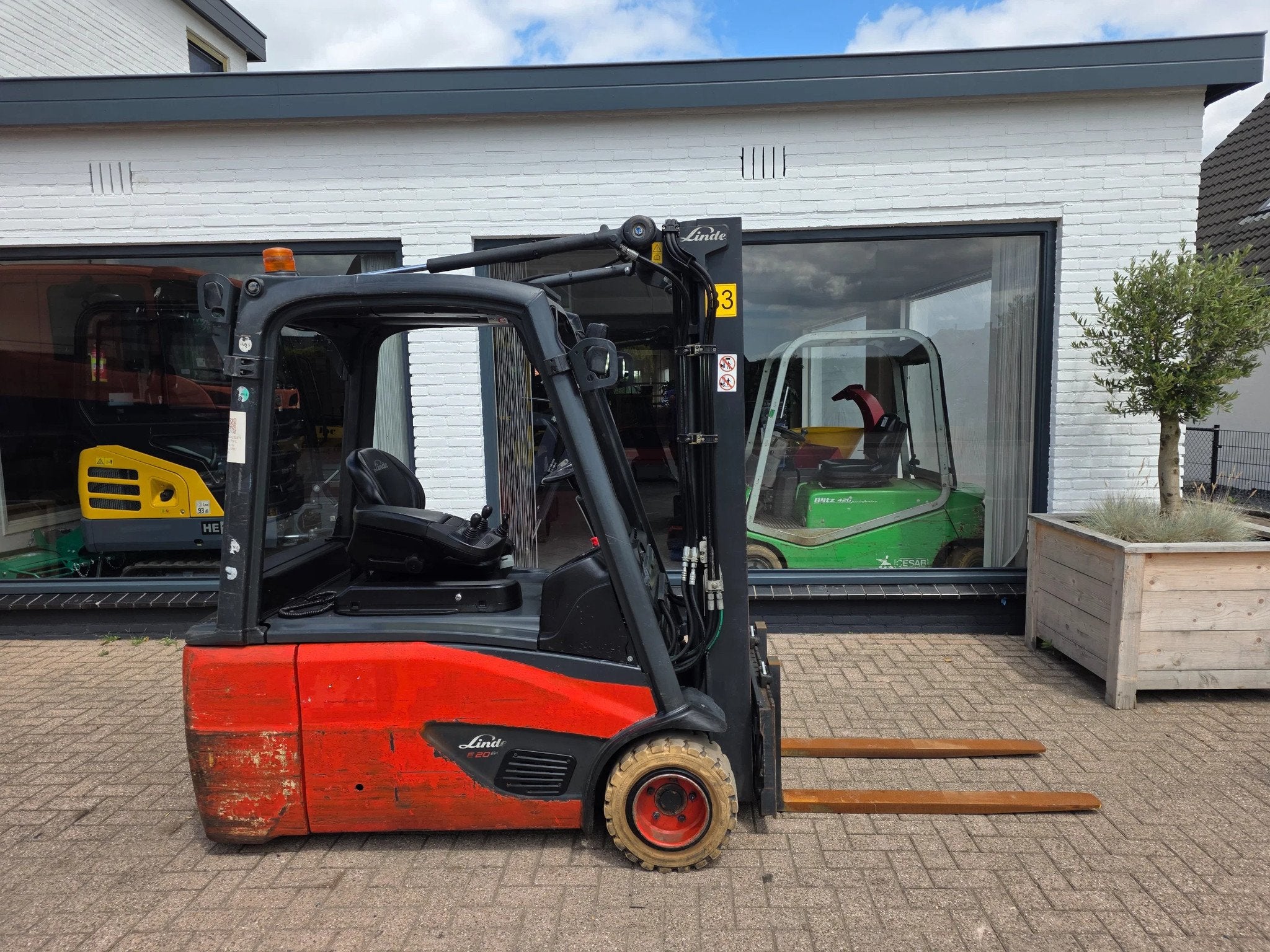 Linde E20l-02 elektrische 2 tons heftruck triplo (bj 2015), Overige aandrijving, Heftruck, Linde
