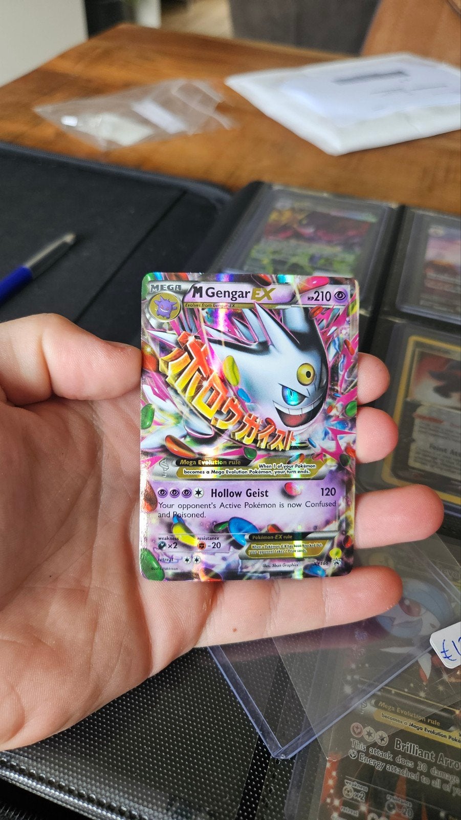 Mega gengar EX Promo Pokemonkaart!, Ophalen of Verzenden, Zo goed als nieuw