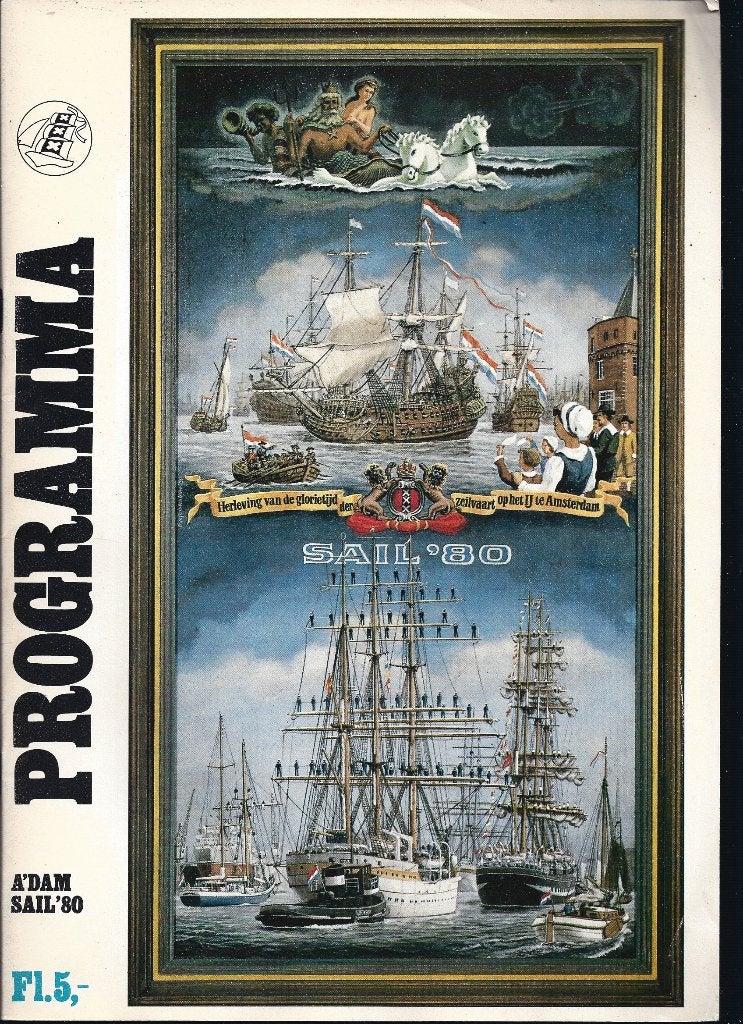 Programma Sail Amsterdam 1980 - ZGAN, Ophalen of Verzenden, Zo goed als nieuw, Boot
