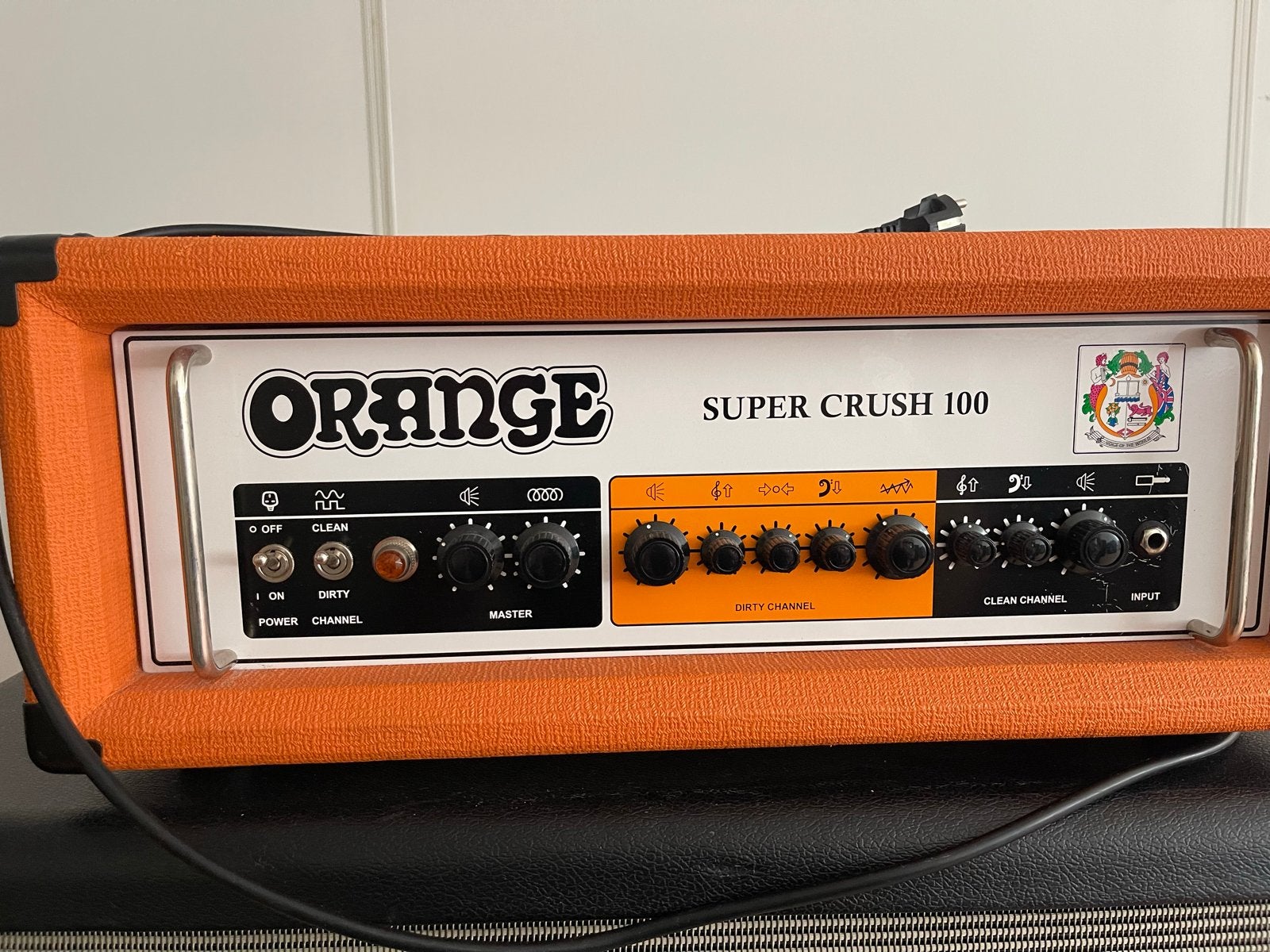 Orange Super Crush 100 gitaarversterker top, Muziek en Instrumenten, Versterkers | Bas en Gitaar, Ophalen, Zo goed als nieuw, Gitaar