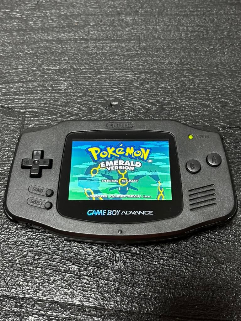 Gameboy Advance IPS V5 LCD Scherm inclusief Pokemon Emerald, Ophalen of Verzenden, Zo goed als nieuw, Game Boy Advance