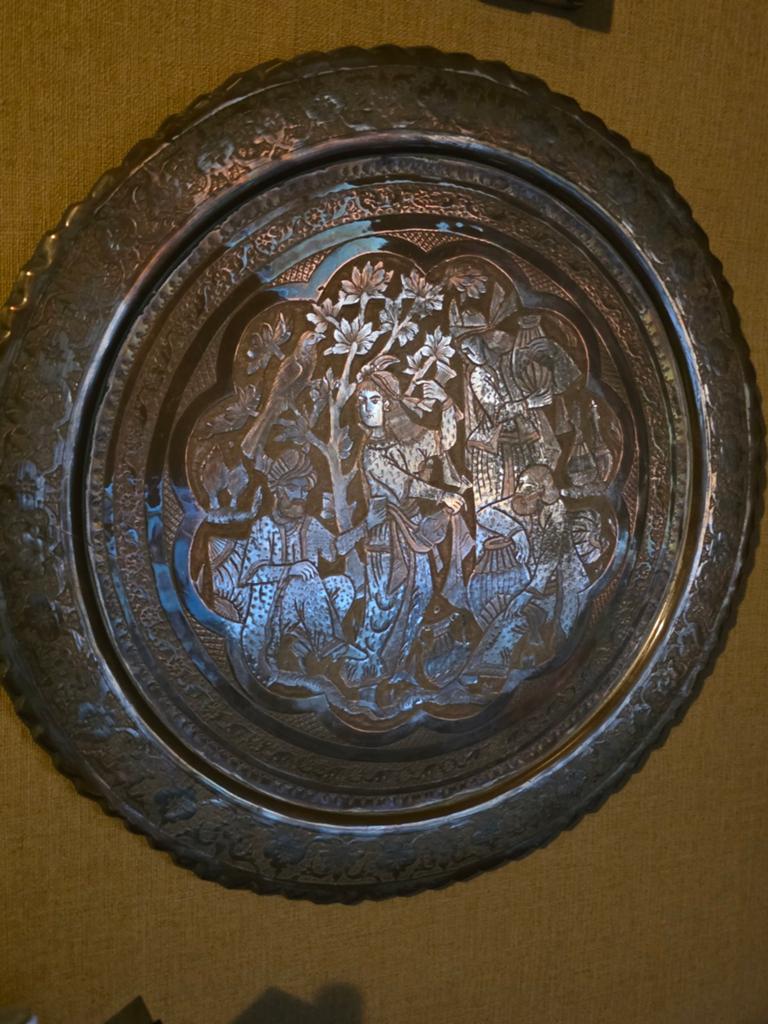 Koperen wandbord oosters, Ophalen of Verzenden