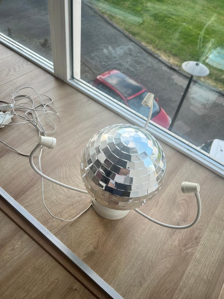 Discobal met verlichting en schakelaar, Ophalen, Gebruikt