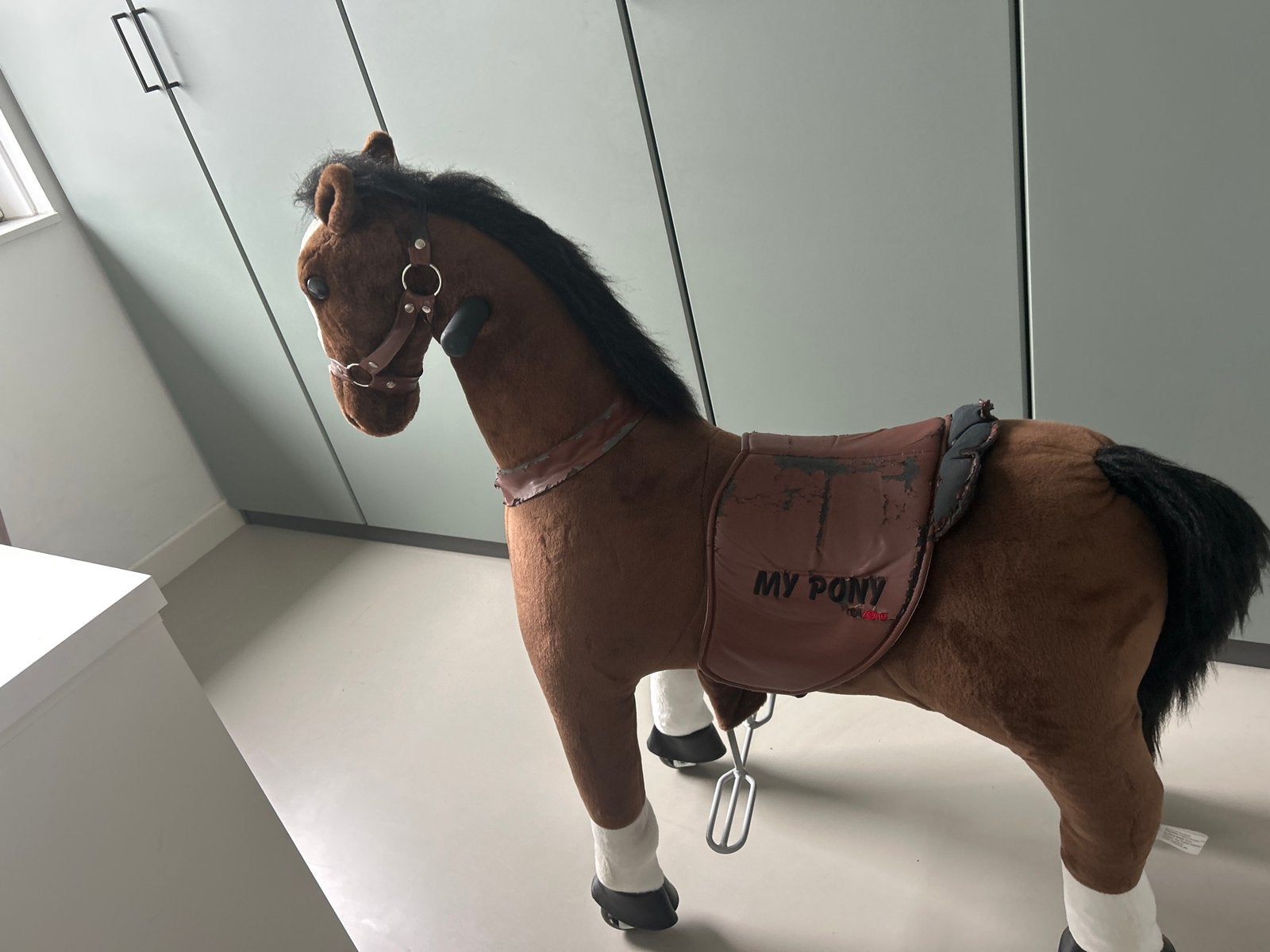 Mijn Pony Rijspeelgoed - Bruin Paard met Wielen, Ophalen, Gebruikt, Jongen of Meisje