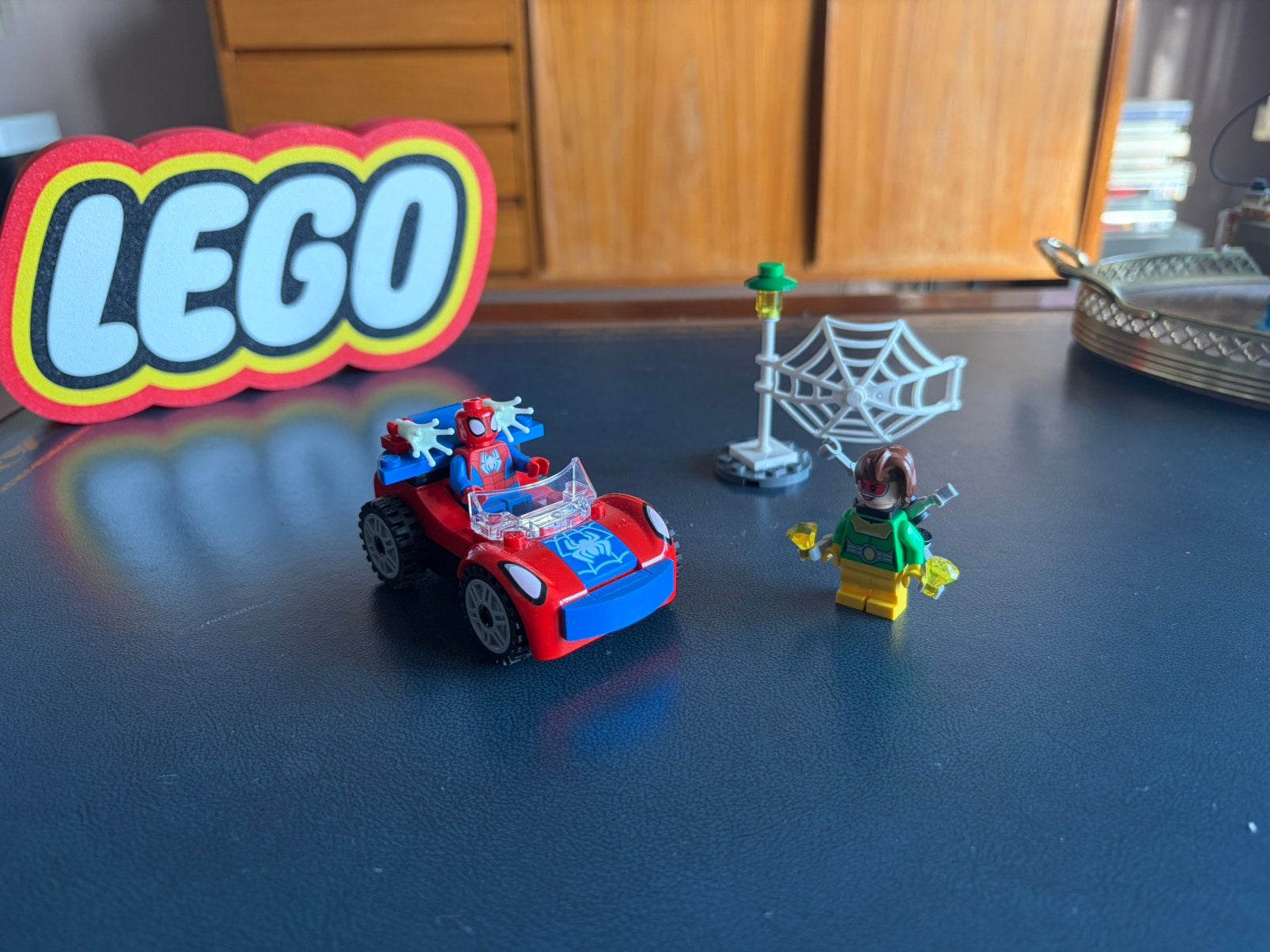 Lego marvel spiderman - auto en doc Ock - 10789, Ophalen of Verzenden, Zo goed als nieuw