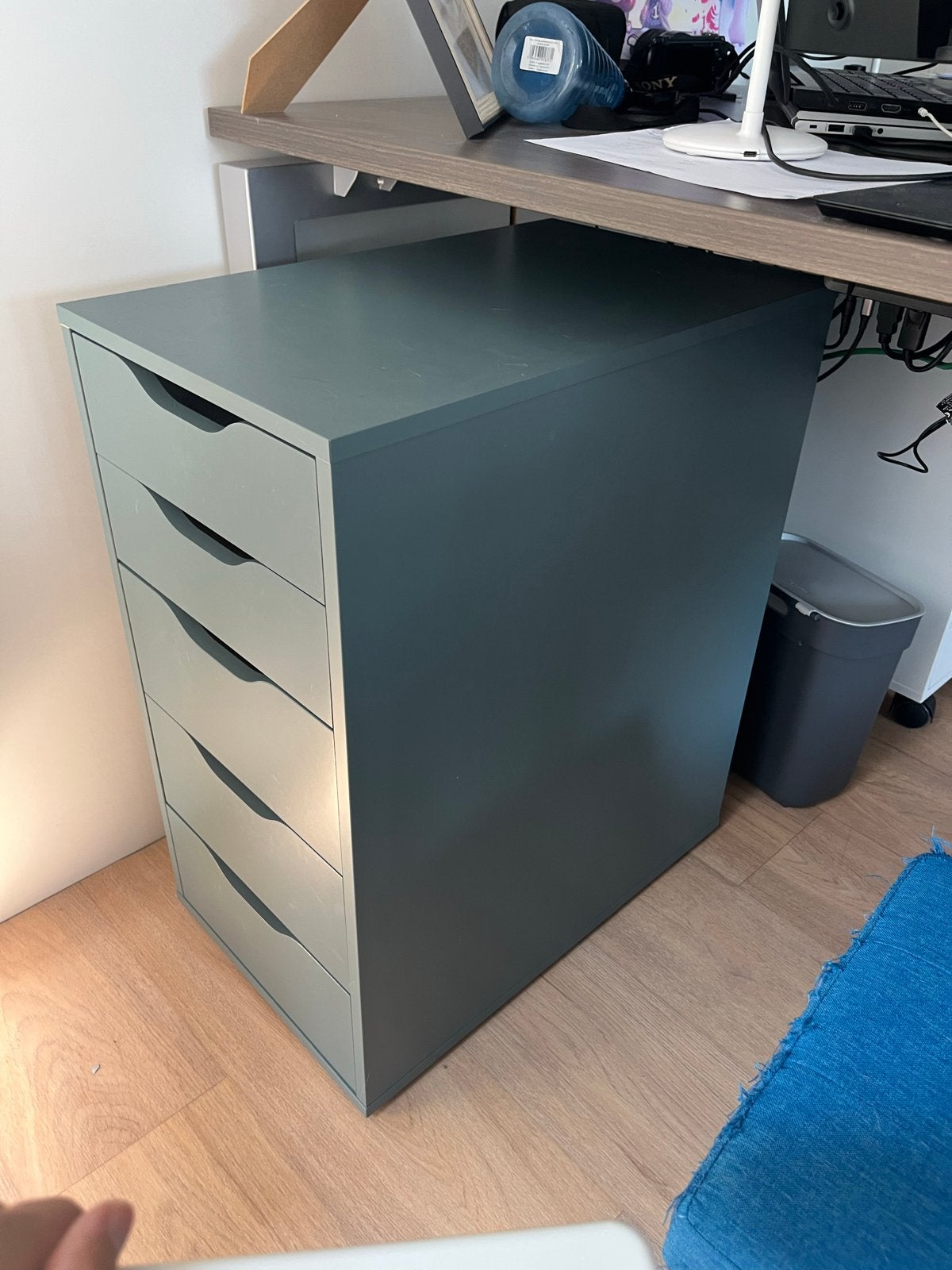 IKEA Alex ladekast - Groen, Ophalen, Overige materialen, Minder dan 50 cm, Gebruikt