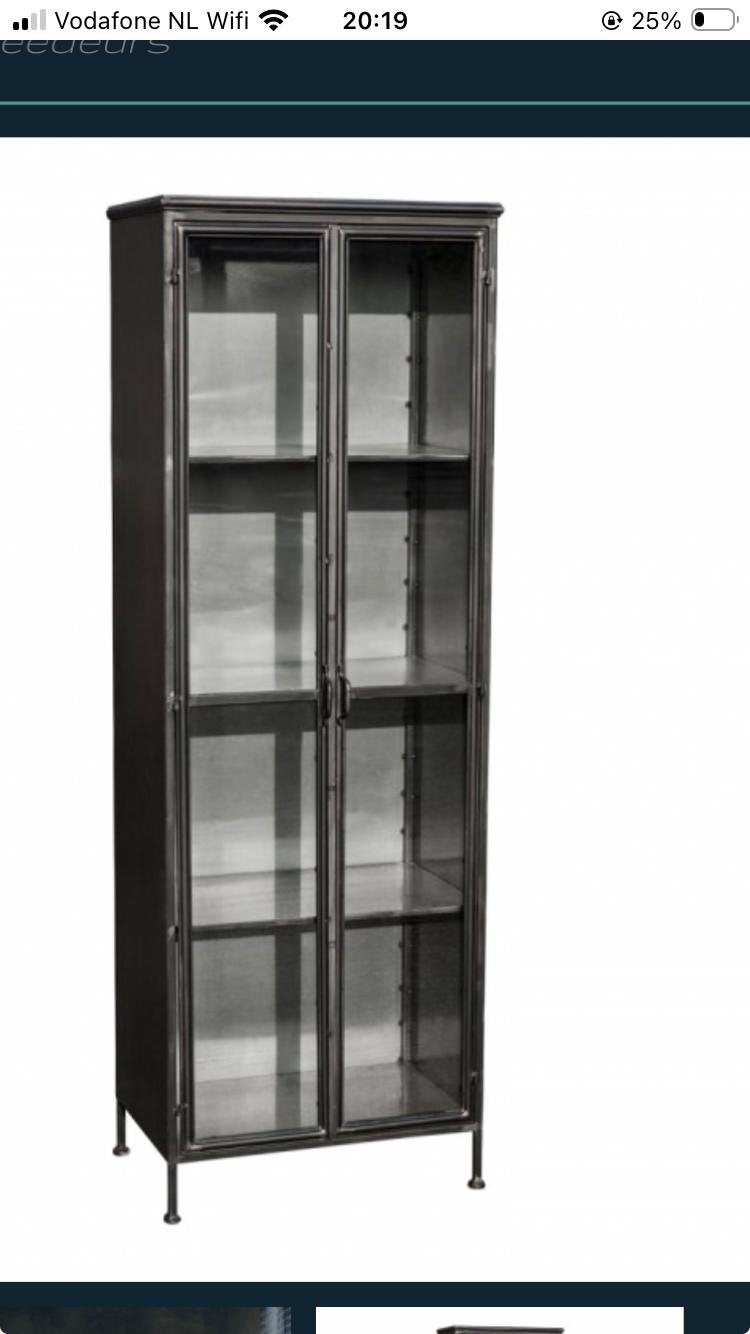 PTMD Simple Metal Kast Industrieel design, Huis en Inrichting, Ophalen, 50 tot 100 cm, Zo goed als nieuw, Metaal