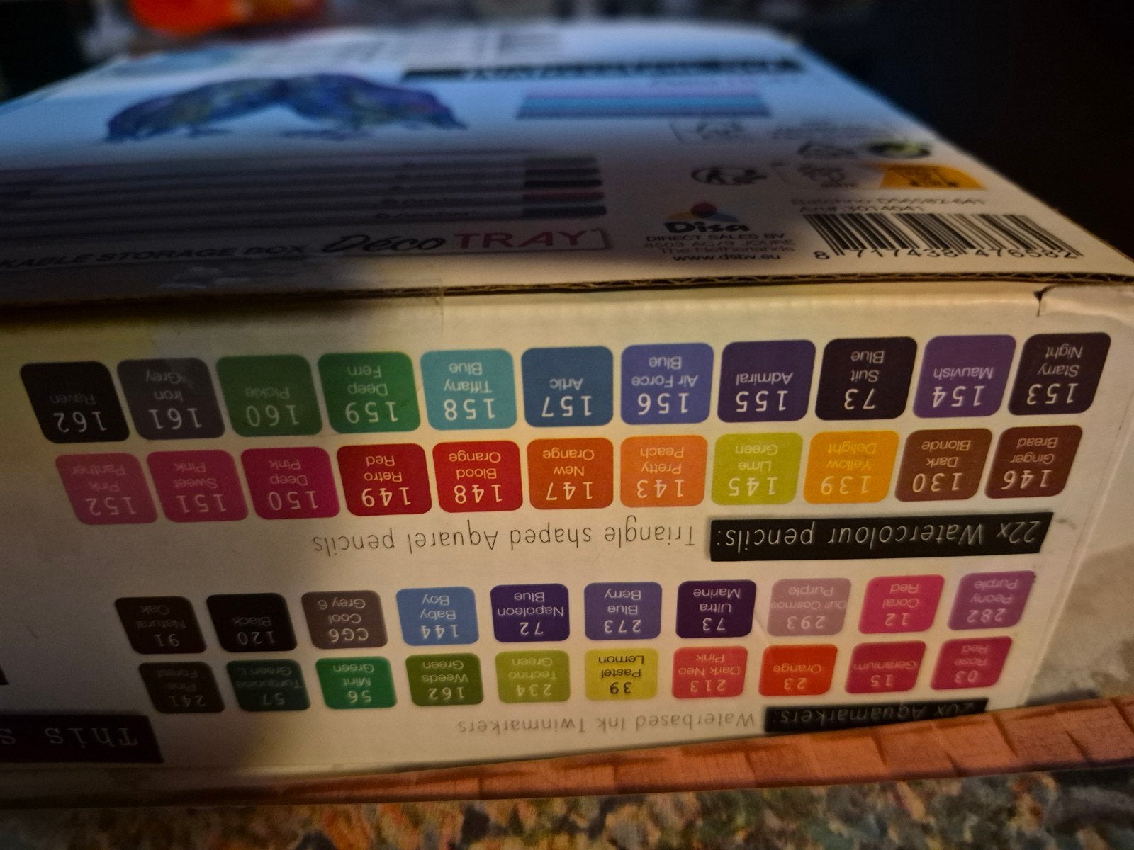 DecoTime Watercolour Set: stiften, potloden en pastels, Hobby en Vrije tijd, Ophalen of Verzenden, Zo goed als nieuw, Potlood of Stift