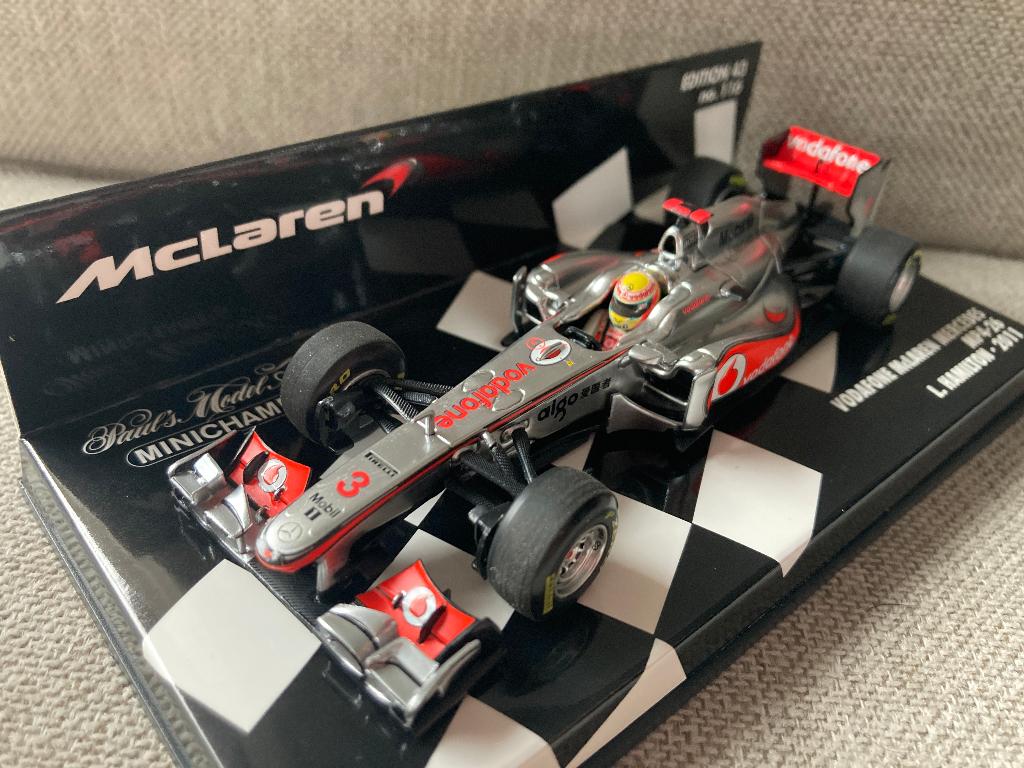 ✅ Lewis Hamilton 1:43 2011 Vodafone Mclaren Mercedes MP4-26, Ophalen of Verzenden, Nieuw, Formule 1