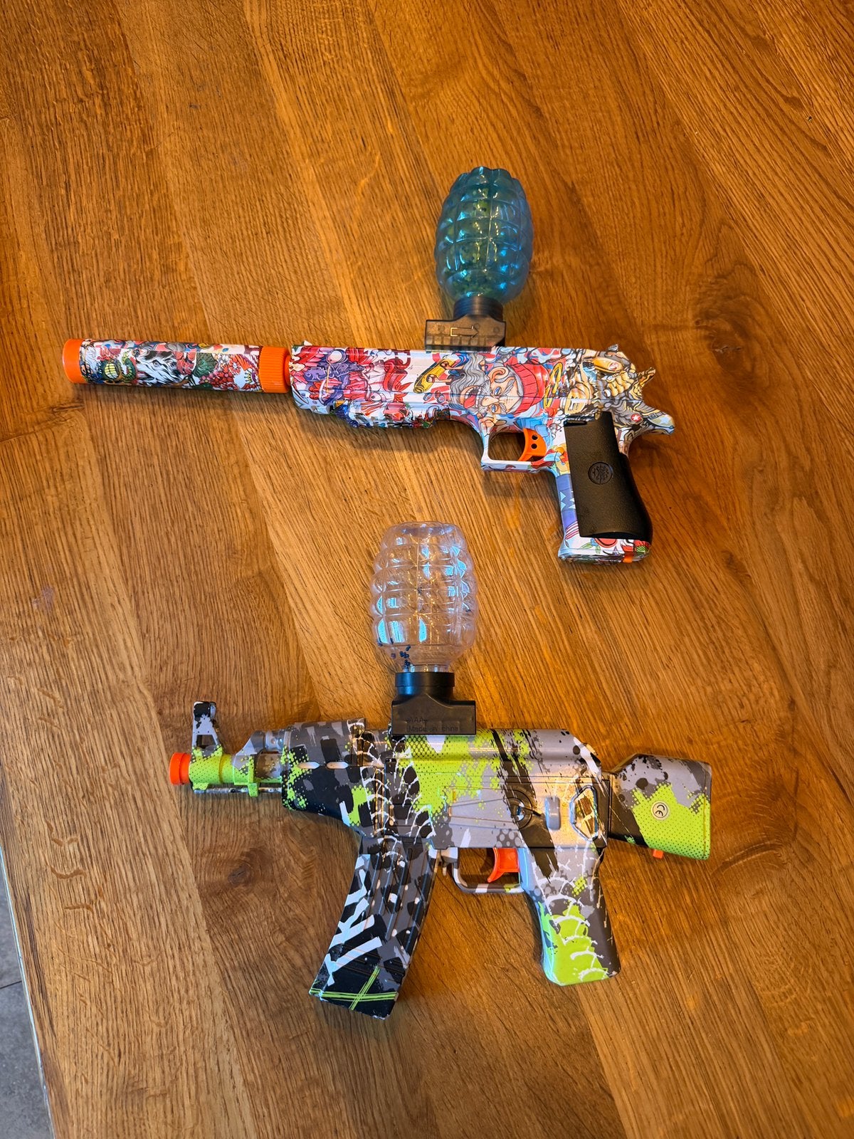 Gel blaster, Ophalen, Gebruikt