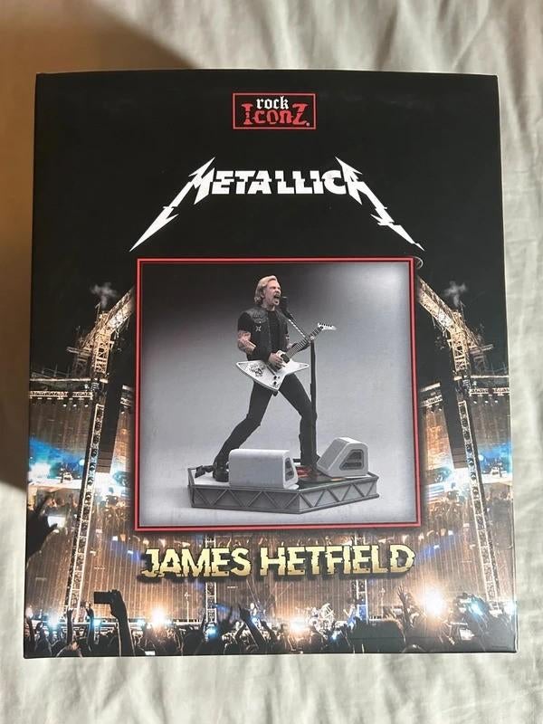 Metallica James Hetfield KnuckleBonz Rock Icons beeld, Verzenden, Zo goed als nieuw, Pop, Beeldje of Miniatuur