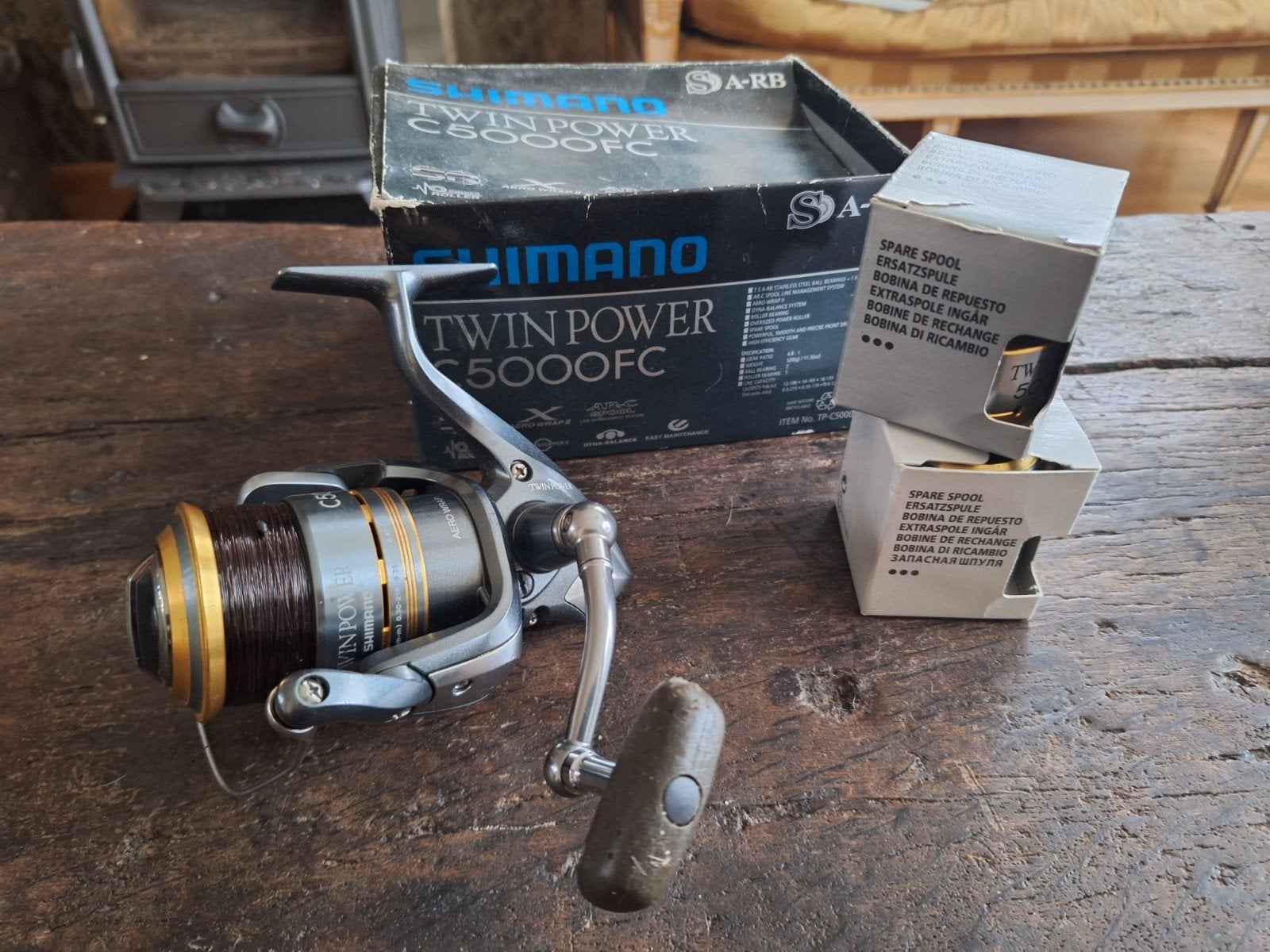 shimano twinpower c5000fc, Watersport en Boten, Ophalen, Zo goed als nieuw, Molen