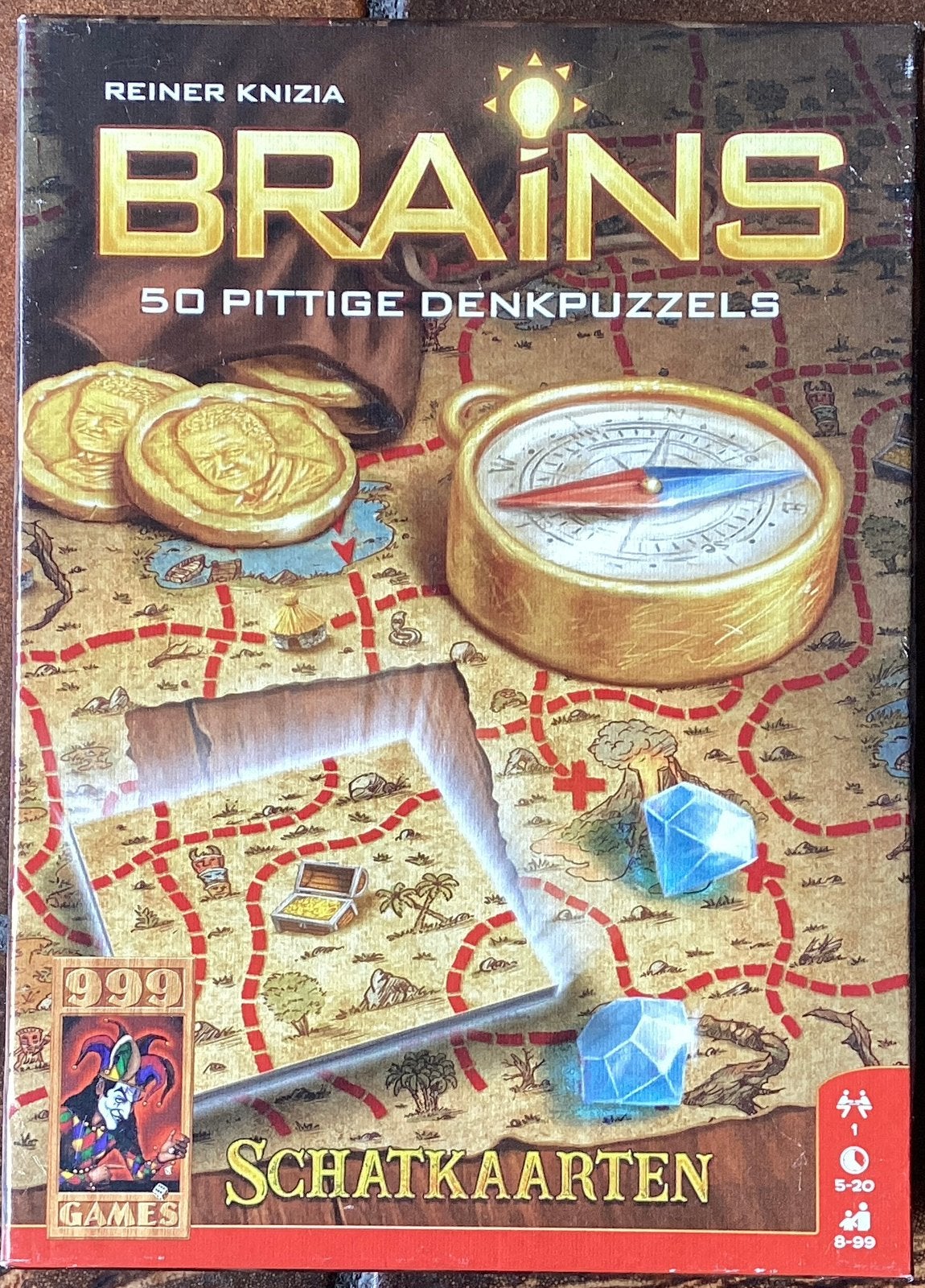 Brains: Schatkaarten - Breinbreker, Ophalen of Verzenden, Minder dan 500 stukjes, Zo goed als nieuw, Overige typen