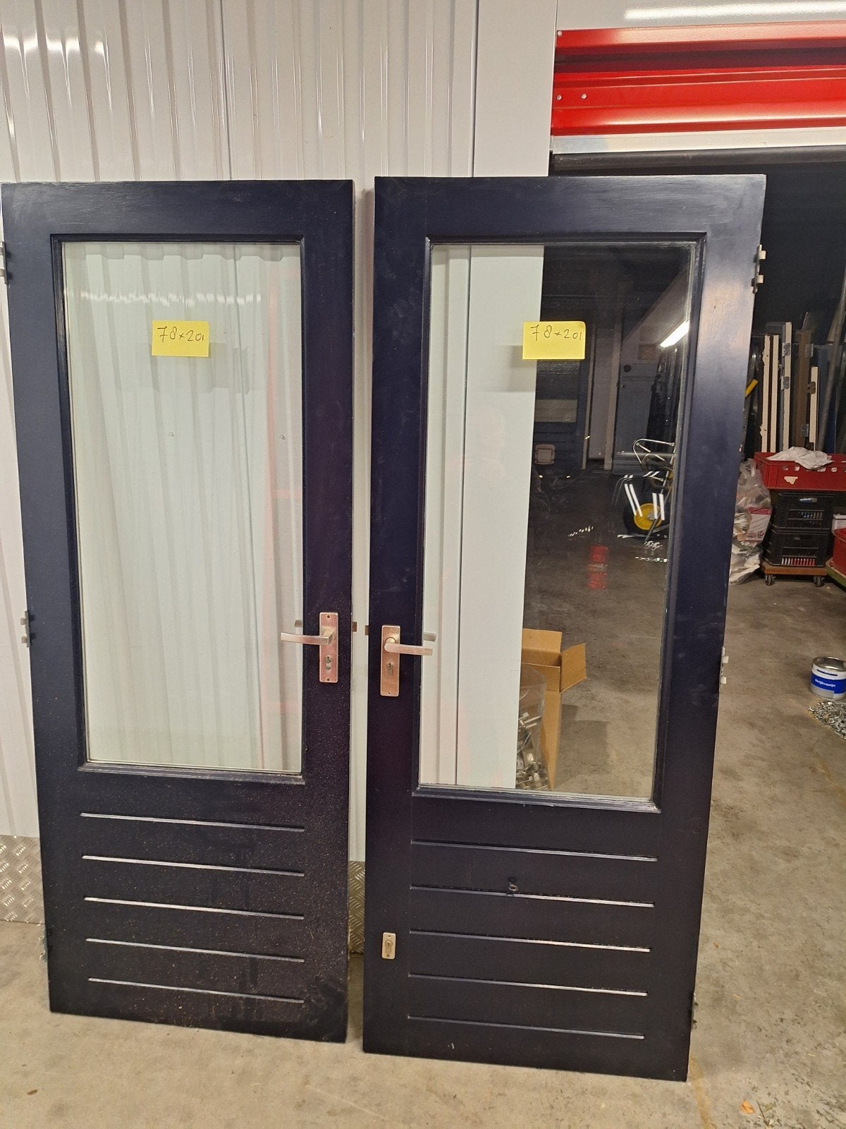 te koop tuindeuren, Doe-het-zelf en Verbouw, Ophalen, 215 cm of meer, Buitendeur, Gebruikt
