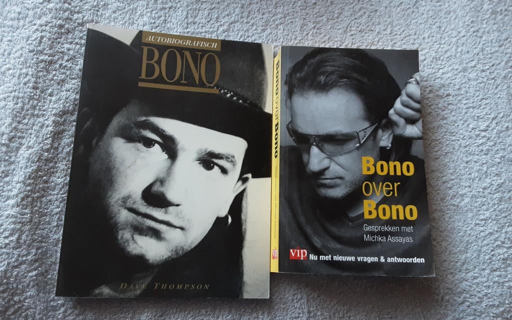 Autobiografisch Bono & Bono over Bono - 2 boeken, Ophalen of Verzenden, Gelezen, Dave Thompson, Michka Assayas, Film, Tv en Media